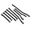 ANGGREK RC Wheelbase Link Rod, 8PCS RC Chassis Linkage with Screws for 4WD CP18P RC Cars (Black) view 2