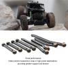 ANGGREK RC Wheelbase Link Rod, 8PCS RC Chassis Linkage with Screws for 4WD CP18P RC Cars (Black) view 4