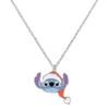 Disney Stitch Christmas Kids Pendant Necklace and Stud Earring Set, One Size, Costume, No Gemstone view 2