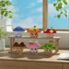 6 Set Mini Cute Mushroom Animals Building Toy Set Adorable Plant Blocks for Creative Play Bonsai Botanical Collection view 3