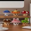 6 Set Mini Cute Mushroom Animals Building Toy Set Adorable Plant Blocks for Creative Play Bonsai Botanical Collection view 4