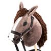 SKIPPI Hobby Horse Chestnut, Halter and Reins Included, Brown Horse on a Stick, Large A3 Size view 1
