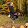 SKIPPI Hobby Horse Chestnut, Halter and Reins Included, Brown Horse on a Stick, Large A3 Size view 4