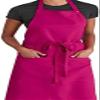 CHEFSKIN Kids Chef Set: 1 Jacket + 1 Hat + 1 Apron, Hot Pink, Size XXS-XXL (XS Fits Kids 3-4) view 3