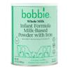 Bobbie Whole Milk, Grass Fed Baby Formula with Iron, Plant Based DHA and ARA, Vitamin D and Protein Blend Modeled After Breast Milk, For Newborn Baby to 12 Month Old, 14.1 oz view 1