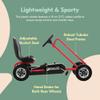 hauck Kids Pedal Go Kart, 4 Wheel Bike Cart, Ride for Ages 4-8, Red - Outdoor Bicycle Karts with Plastic Wheels for Boys and Girls view 4