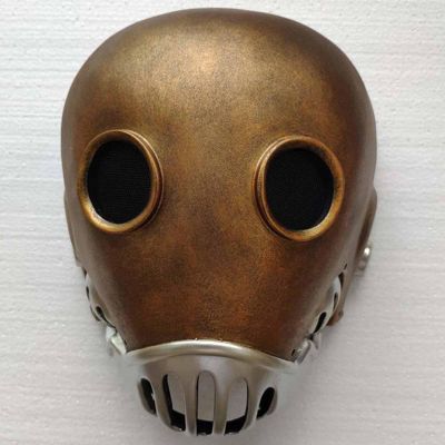 Amonkky Resin Character Mask Halloween Party Props Cosplay Mask Halloween Masquerade Costume Props. (Silver)