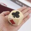 RORTUSAT Marker Dice Euchre Pinochle Bridge Playing Cards Poker Whist Cards Markers Dice Euchre Cube Card Deck Marker Game Dice Wooden Indicator for Euchre Pinochle Bridge Enthusiasts (2 in) (1 Pc) view 4