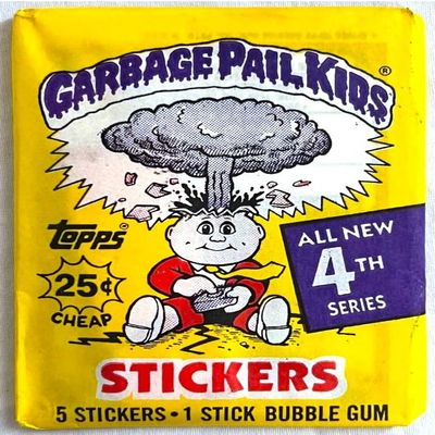1986 Topps Garbage Pail Kids Original 4th Series 4 OS4 Card Wax Pack GPK Sealed