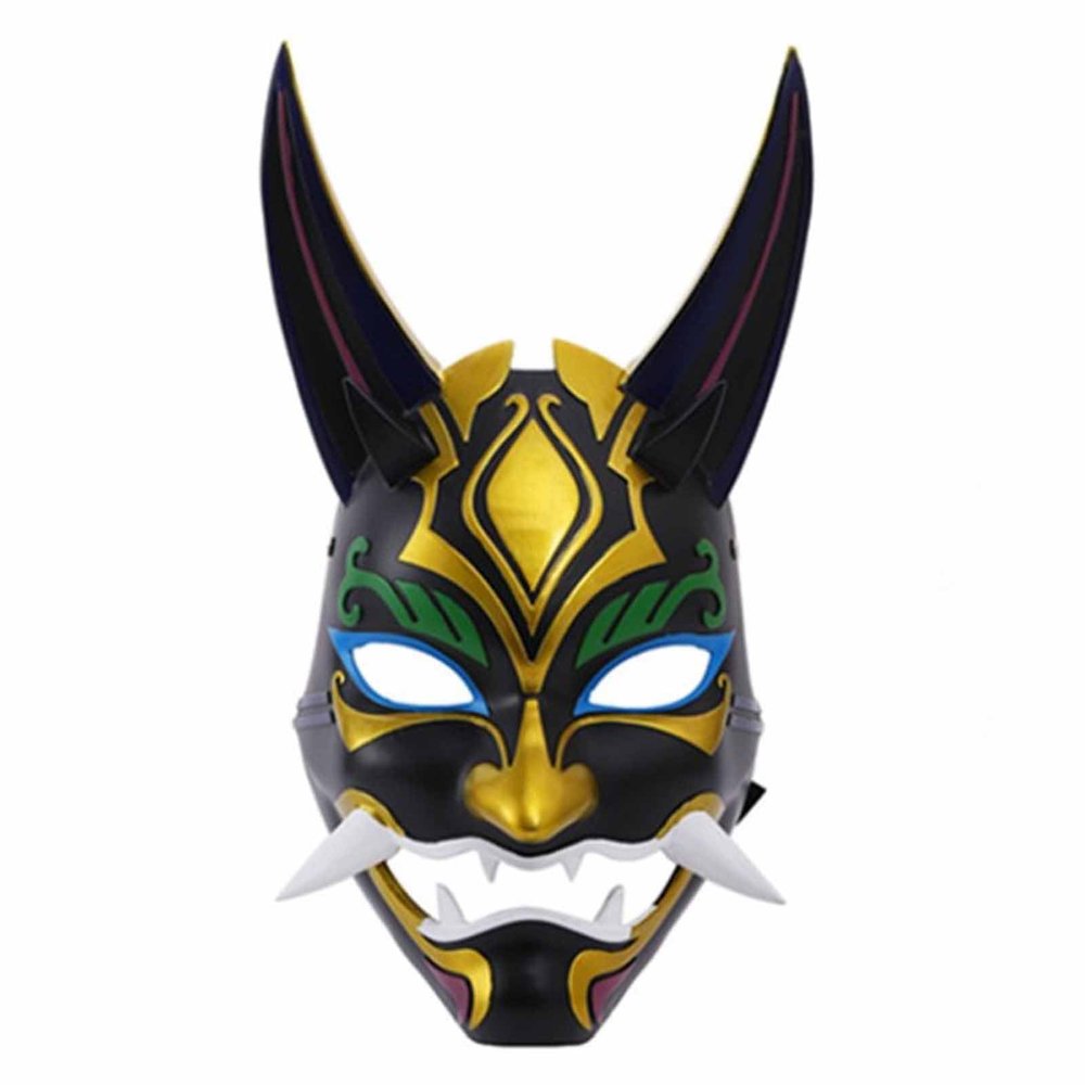 Amonkky Resin Anime Mask Halloween Party Props Cosplay Mask Halloween Masquerade Costume Props.