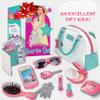 Little Girls' Play Purse - Pretend Play Accessories: Toy Phone, Wallet, Credit Cards, Keys, Makeup for Role Playing, Ages 3-8 view 2