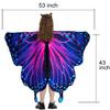 2025 Fairy Wings Cape Halloween Costumes Butterfly Wings for Girl Kids Party Costume with Mask and Antenna Headband view 4