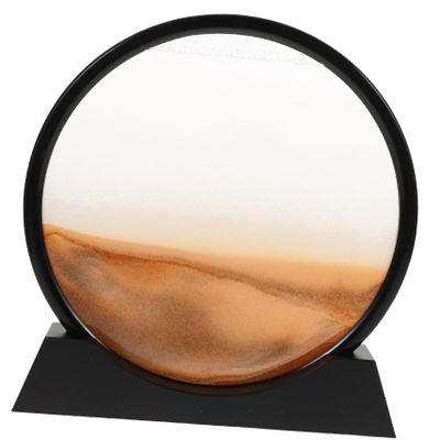 TOYANDONA Moving Sand Picture 3D Sand Art Hourglass Sand Art Office Desk Ornament