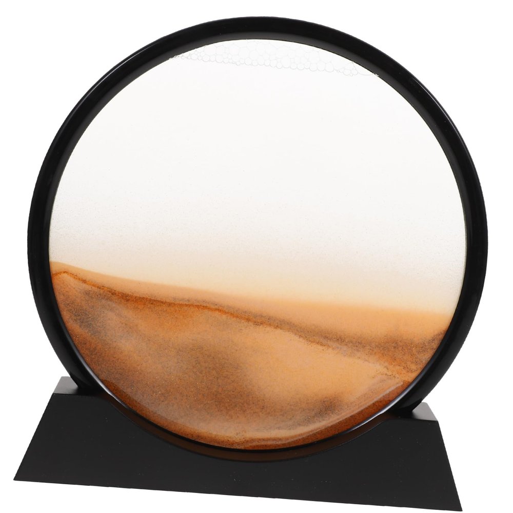 TOYANDONA Moving Sand Picture 3D Sand Art Hourglass Sand Art Office Desk Ornament