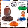 12 Pack Mixed Sports Honeycomb Centerpieces Decorations Football Basketball Baseball Soccer Birthday Table Topper Sign Decors for Boys' Birthday Gameday Celebration Sports Theme Desktop Decoration view 3