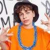 LCPQMZGH Jumbo Plastic Chain Necklace Hip Hop Rapper Gold Chain for Men Halloween Costume Accessory, Blue, 31.5 Inch view 3