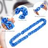 LCPQMZGH Jumbo Plastic Chain Necklace Hip Hop Rapper Gold Chain for Men Halloween Costume Accessory, Blue, 31.5 Inch view 4