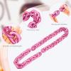 LCPQMZGH Jumbo Plastic Chain Necklace Hip Hop Rapper Gold Chain for Men Halloween Costume Accessory, Pink, 31.5 Inch view 4