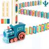 200 PCS Domino Train Toys Set with Stickers, Automatic Dominos Building and Stacking Creative Game, Electric Dominoes Stem Montessori Toys for Kids Autistic Boys Girls 2 3 4 Birthday Easter Gifts view 1