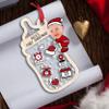 Nazenti Personalized Baby's First Christmas Ornament 2024, Personalized Baby 1st Christmas Ornament, Custom Baby Name, Gift for New Baby Girl, Baby Boy, Baby Keepsake, 4D Shake Babies Ornament view 4