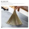 STOBAZA Desktop Broom Witch Prop 2pcs Manual Broom Dry Miscanthus Material Compact Practical Random Color view 4