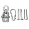 Abaodam 1set Heavy-Duty Stainless Steel Hanging Kit for Swings and Hammocks Wheel Hook Rotation Mechanism Easy to Install and Versatile Suspension view 1