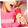 Alasum 1pc Boy Girl's Echo Microphone Toy Red Music Amplifier for Early Education Pretend Play Karaoke Instrument for Boys and Girls Safe and Lightweight Design view 2