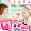 Pretend Play Toddler Girl Purse with Makeup Toys Set, Little Girls Purse Toys for 3 4 5 6 7 Year Old Girl Gifts, Kids Purse for Christmas, Birthday Gifts for Ages 3-5 4-5 6-8 Rose Red view 4