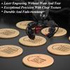 MANBATTLE 100 Custom Wood Drink Tokens, Wooden Poker Chips Double Sided Laser Engraved Your Logo and Text, Personalized Wood Round Drink Chips for Bar, Party, Wedding, Game Night, Casino Night view 3