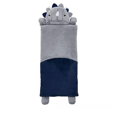 Faux Fur Kids Animal Sleeping Bag - Cozy, Stylish & Perfect for Sleepovers (Dinosaur 2)
