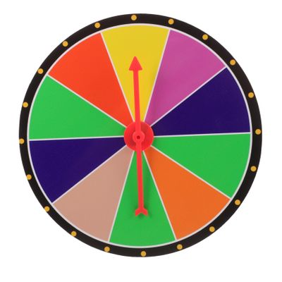 Alasum Prize Wheel for Party Lucky Rotating Wheel DIY Game Prop Lottery Turntable Teaching Aids