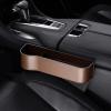 2 Pack Car Organiser, Front Seat Car Seat Gap Filler, PU Leather Car Seat Storage Box, Multifunctional Car Seat Storage Box, Gap Organiser for Car Accessories(Brown) view 3