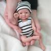 7 Inch Miniature Silicone Babies Doll Reborn Baby Doll Silicone Ful Body Realistic Eyes Open Cute Baby Boy That Look Real Micro Newborn Soft Anti Stress DollExtra Free Mini Diaper view 3