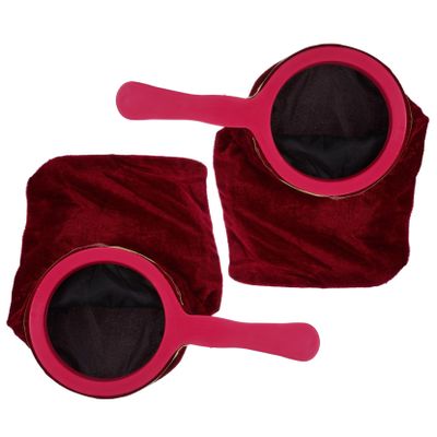 TOBBOMEY 2pcs Bags Zipper Twisting Handle Trick Bag for Appear Disappear Stage Props