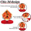 10 Pcs Chinese New Year party Decoration,Happy New Year Table Honeycomb Centerpieces, Chinese Spring Festival Red and Gold Table Toppers for New Years Eve Party view 4
