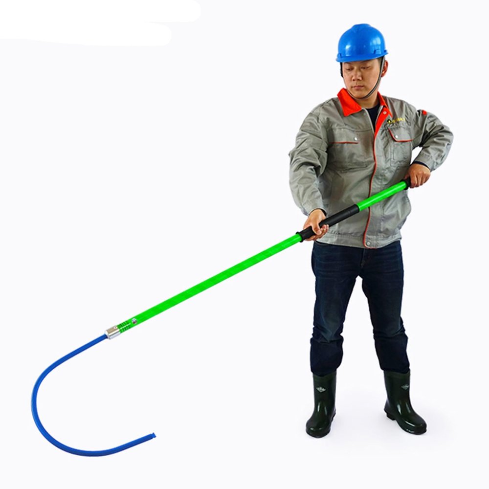 Rescue Hook Life-Saving Pull Rod Lightweight Body Rescue Hook 6 FT Insulated 3 5 10ft Long, 10kV 35kV 110kV 220kV High Voltage Electrical Lifeguard Rod Kit, Commercial Electrocution Emergency Rescue S