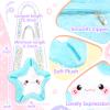 CatchCute Plush Starfish Bag Kids Handbag Crossbody Bag with Zipper,Plush Coin Purse with Adjustable Strap,Soft Starfish Stuffed Purse Birthday Gift for Toddlers Kids view 4