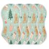 Kigai Baby Burp Cloths Muslin Cotton Extra Soft & Absorbent Burping Rags Christmas Candy Cookie 4-Layer Large Curved Burp Cloths for Newborn Boys & Girls 4 Pack view 3