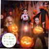Hemoton 48pcs Plastic Green Halloween Rings Halloween Trick or Treat Toys Spooky LED Rings Light up view 4
