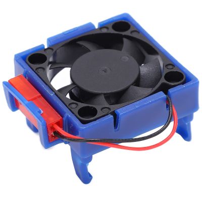 RC Motor Cooling Fan, Mini Motor Heatsinks with Integrated Connector Clip, Compact Size for VXl3S ESC, Suitable for Slash, Bandit, Stampede Short Truck Type