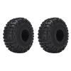 2.2 Inch Tires for JC, Black Rubber RC Wheels, Wear Resistant RC Tires for SCX10 1/10 RC, Support Harsh Environments view 1