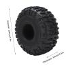 2.2 Inch Tires for JC, Black Rubber RC Wheels, Wear Resistant RC Tires for SCX10 1/10 RC, Support Harsh Environments view 4