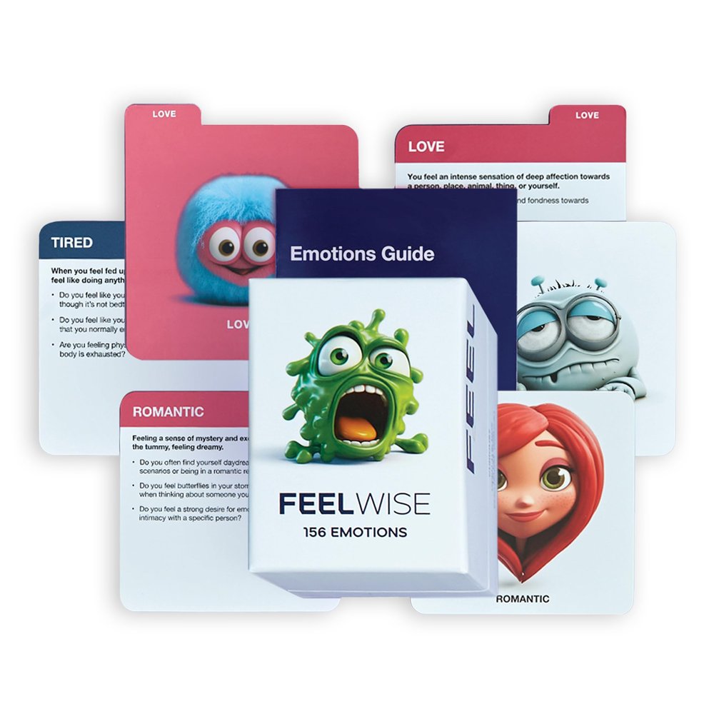 156 Emotion Cards Card Deck  Master Your Emotional Intelligence, Enhance Resilience and Thrive