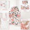 TANOFAR Infant Car Seat Head Support, Soft Baby Carseat Head & Body Support, Flower Baby Car Seat Insert Cushion for Newborn Boys view 4