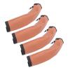 4Pcs PU Leather Stroller Handle Covers Zipper Design Stroller Accessories Removal and Washable Universal Baby Pram Handle Sleeve Protector for Strollers (Brown) view 1