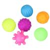6pcs Infant Textured Ball Toy,Soft Elastic Multicolor Squeezing Sensory Ball Toy for Home (Colorful) view 2