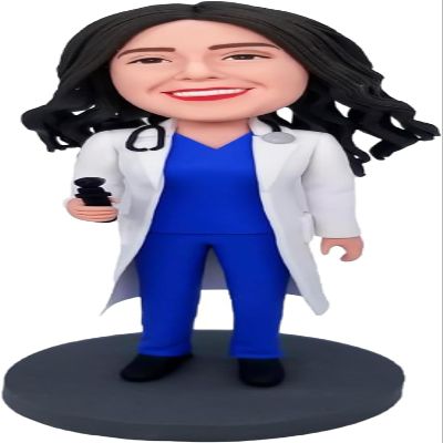 Custom Lady Bobbleheads-Female Doctors Custom Bobble Head,Customized Gifts Based On Photos