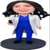 Custom Lady Bobbleheads-Female Doctors Custom Bobble Head,Customized Gifts Based On Photos view 1