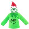 Christmas Elf Doll Accessories KitHoliday Elf Doll Clothes Outfit Include Green Clothes Eye Mask view 1