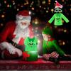 Christmas Elf Doll Accessories KitHoliday Elf Doll Clothes Outfit Include Green Clothes Eye Mask view 3